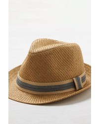 American Eagle Outfitters Wide Band Straw Fedora Size One Size