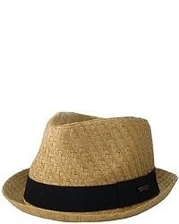 Van Heusen Straw Fedora Hat With Grosgrain