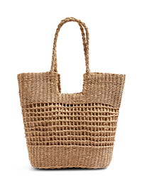 Topshop Rio Braided Handle Woven Tote