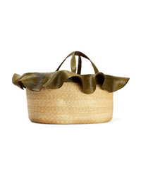 Rosie Assoulin Two Tone Straw Tote