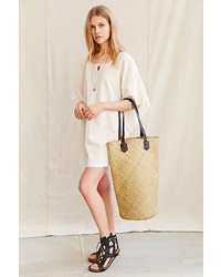 Urban Outfitters Urban Renewal Connected Oversized Rattan Shopper Bag