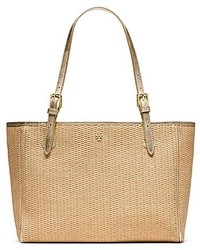 Tory Burch York Straw Small Buckle Tote
