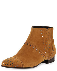 Tan Studded Chelsea Boots