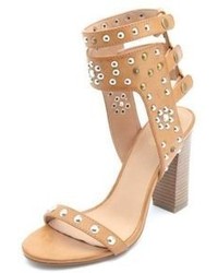 Charlotte Russe Studded Strappy Ankle Cuff High Heels