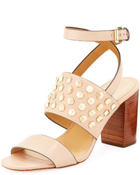 MICHAEL Michael Kors Michl Michl Kors Valencia Studded Leather Sandal Oyster