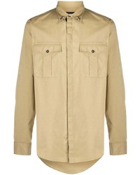 DSQUARED2 Utility Shirt With Collar Detailing
