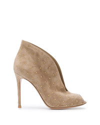 Gianvito Rossi Studded Open Toe Boots
