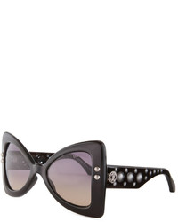 Roberto Cavalli Studded Chunky Geometric Sunglasses