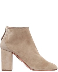 Aquazzura 85mm Down Town Suede Ankle Boots