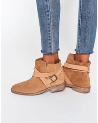 Asos Alex Suede Slouch Ankle Boots