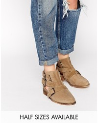 Asos Amy Cut Out Suede Ankle Boots