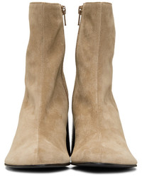 Acne Studios Beige Suede Saul Reverse Boots