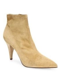 Alice + Olivia Camryn Suede Point Toe Booties