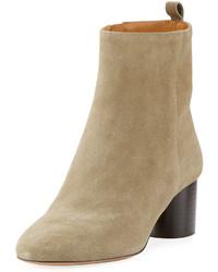 Isabel Marant Deyissa Suede Ankle Boot Taupe