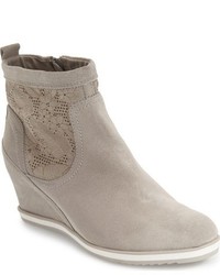 Geox Illusion Perforated Wedge Bootie