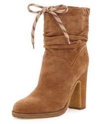 See by Chloe Jona Slouchy Suede Bootie Stucco Tan