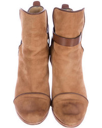 Rag & Bone Leather Round Toe Ankle Boots