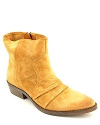 Nine West Reverse Tan Boots Ankle Suede Fashion Ankle Boots