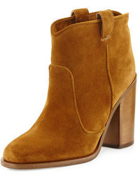 Laurence Dacade Pete Western Suede Ankle Boot Camel