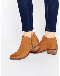 Dune Petrie Tan Suede Ankle Boot