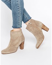 Dune Portia Heeled Suede Ankle Boots