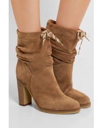 See by Chloe See By Chlo Suede Ankle Boots Beige