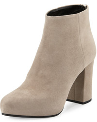 Prada Suede 85mm Ankle Boot Clay