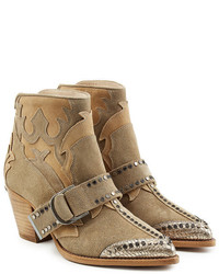 Zadig & Voltaire Suede Ankle Boots With Leather