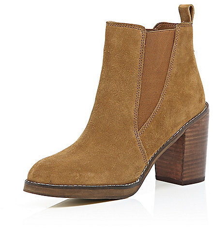 river island tan suede boots