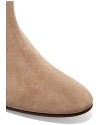 Isabel Marant Toile Dicker Suede Ankle Boots Beige