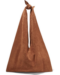 The Row Knot Suede Shoulder Bag