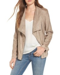 Cupcakes And Cashmere Finleigh Faux Suede Moto Jacket