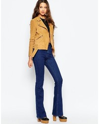 Yas Tall Yas Tall Suede Biker Jacket
