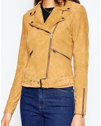 Yas Tall Yas Tall Suede Biker Jacket