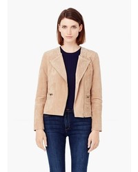 Mango Outlet Zipped Suede Jacket