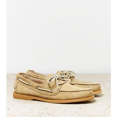 tan suede boat shoes