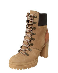 See by Chloe 100mm Suede Lace Up Boots