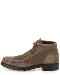 Vince Crawford Lugged Suede Boot Beige