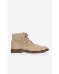 Express Tan Suede Lace Up Boot
