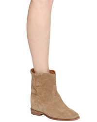 Isabel Marant Etoile 70mm Crisi Suede Wedge Boots