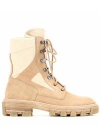 Balenciaga Suede And Fabric Ankle Boots
