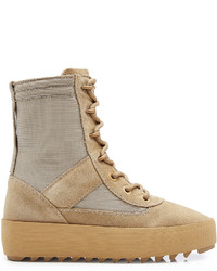 Yeezy Suede Boots With Mesh