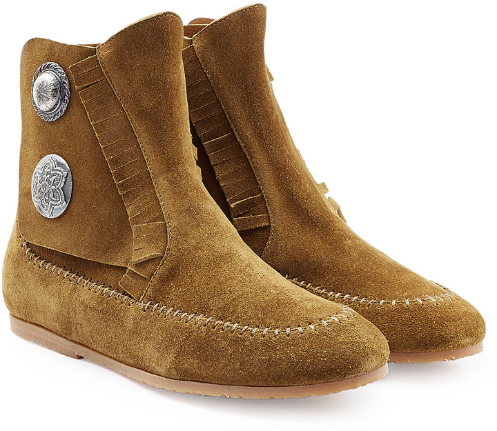 tan moccasin boots