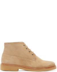 A.P.C. Tan Suede Gaspard Boots