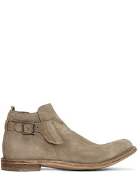 Officine Creative Taupe Ideal 26 Buckle Boots