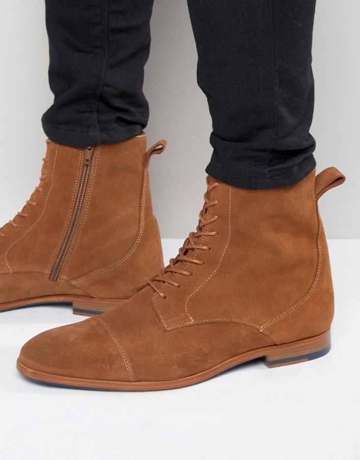 In advance Bakery Take away Zign Shoes Zign Suede Lace Up Boots, $54 | Asos | Lookastic