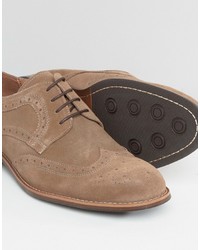 Dune Radcliffe Suede Derby Brogue Shoes