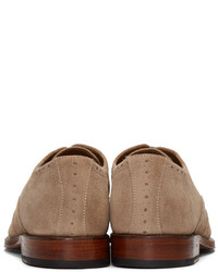 Grenson Taupe Suede Luther Brogues