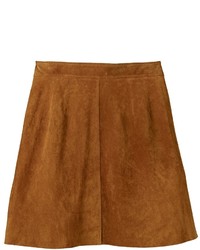 Simply Be A Line Suede Skirt