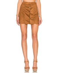 Lucca Couture Suede Skirt